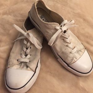 White Converse One Star Shoes