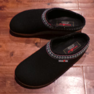 Haflinger wool clogs