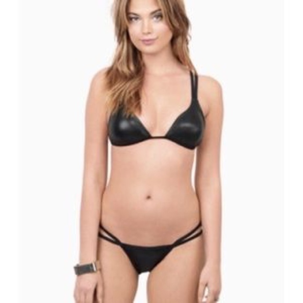 Tobi faux leather bikini set