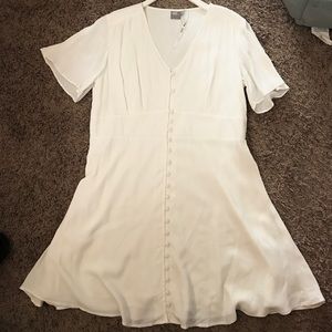 *NEVER WORN* ASOS Curve White Dress (ALTERED)