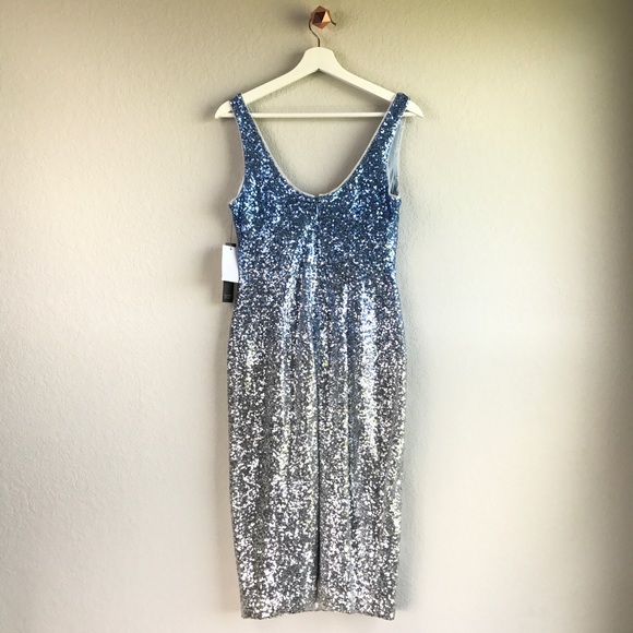 NICOLE MILLER Ombré sequin sleeveless dress - Picture 4 of 8