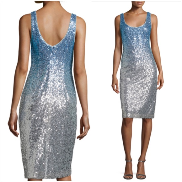 NICOLE MILLER Ombré sequin sleeveless dress - Picture 8 of 8
