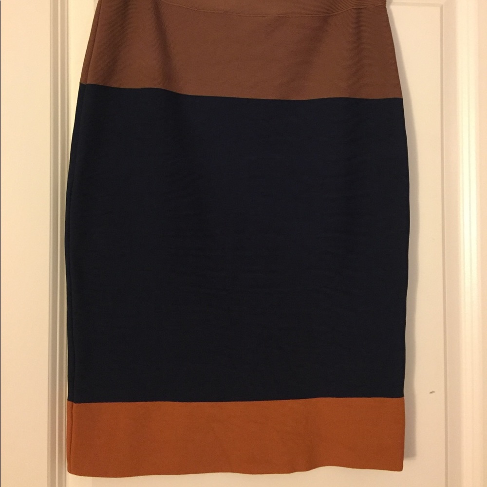BCBG Color Block Mini Skirt