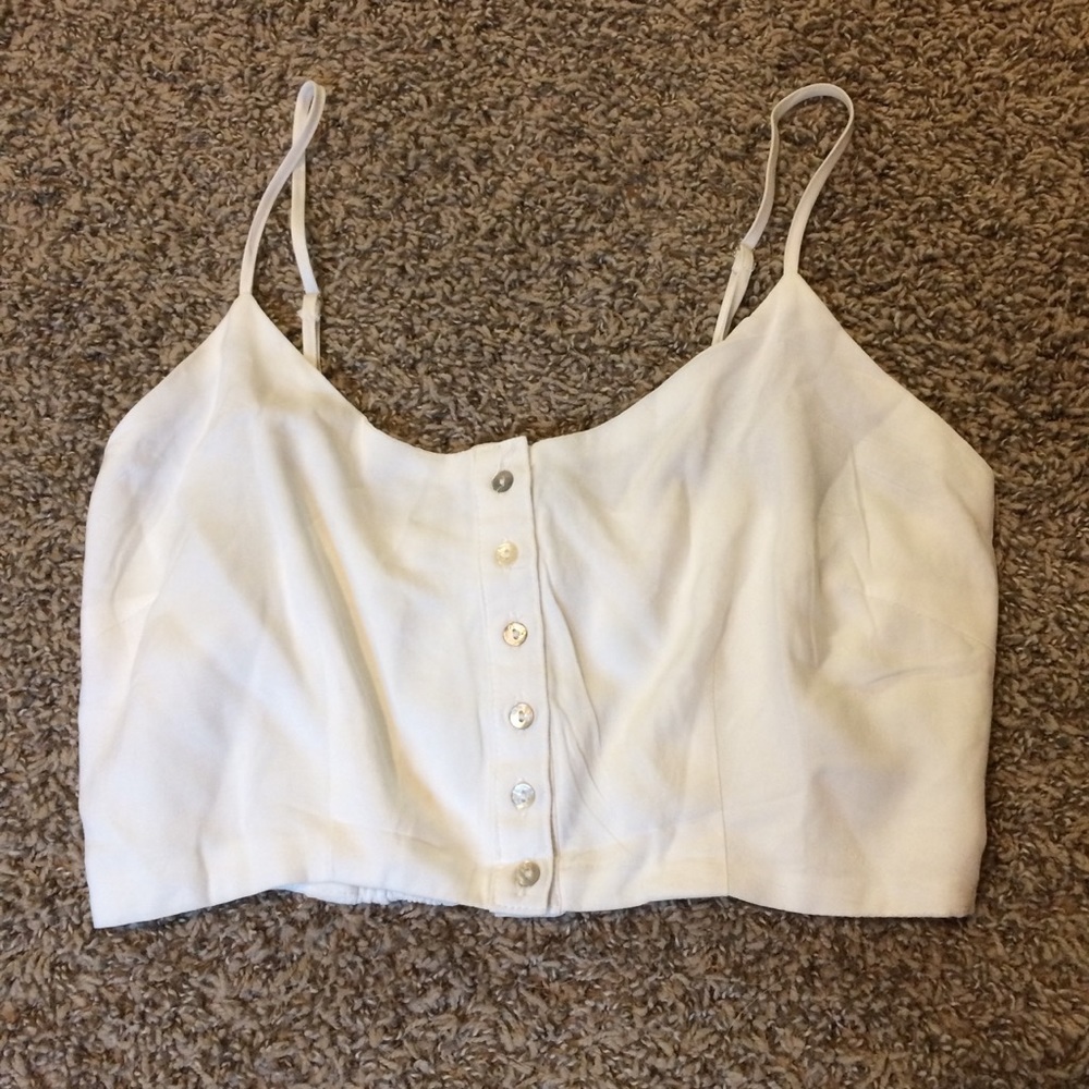 White crop top