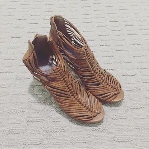 Madden Girl Brown Leather Heels