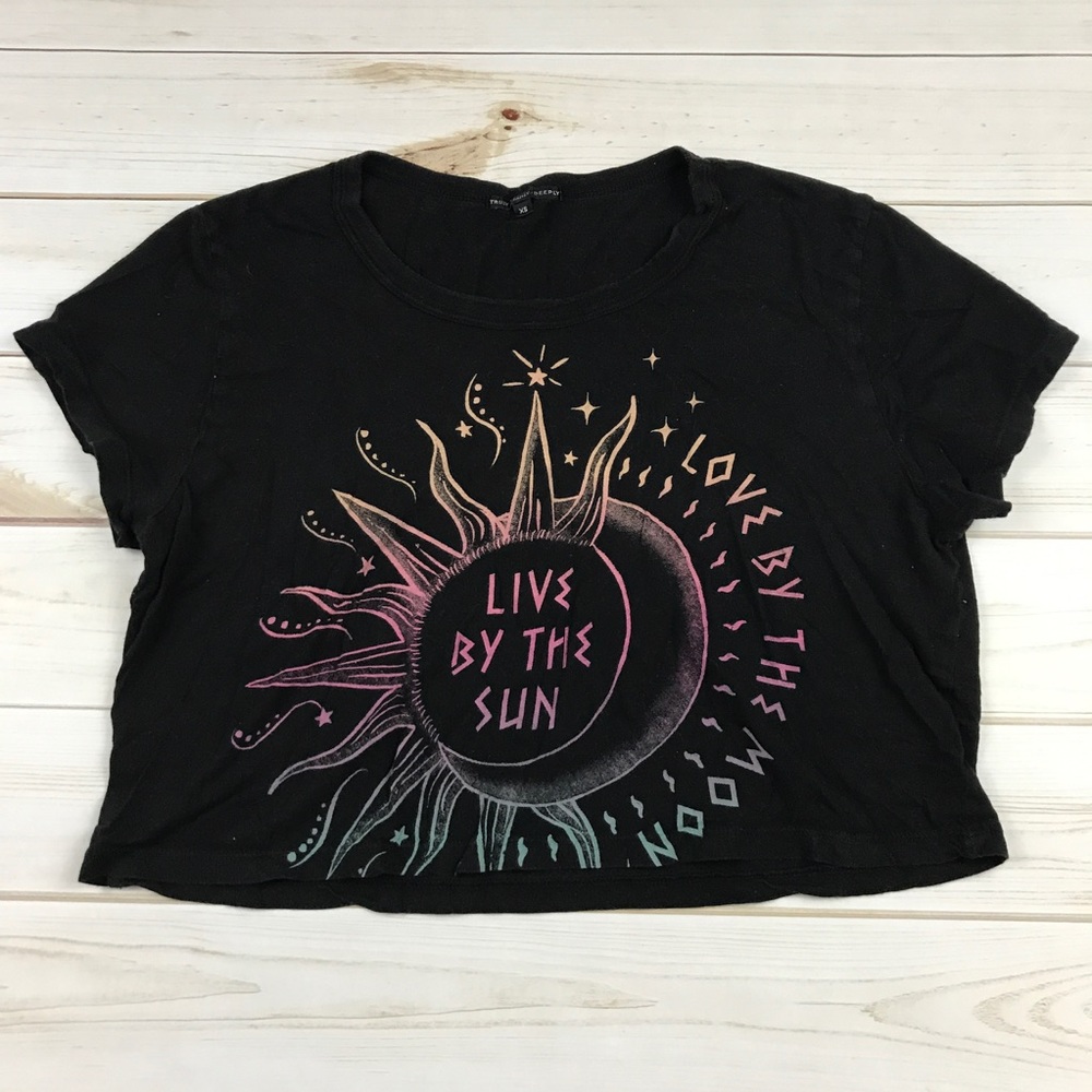 Black crop top (XS)