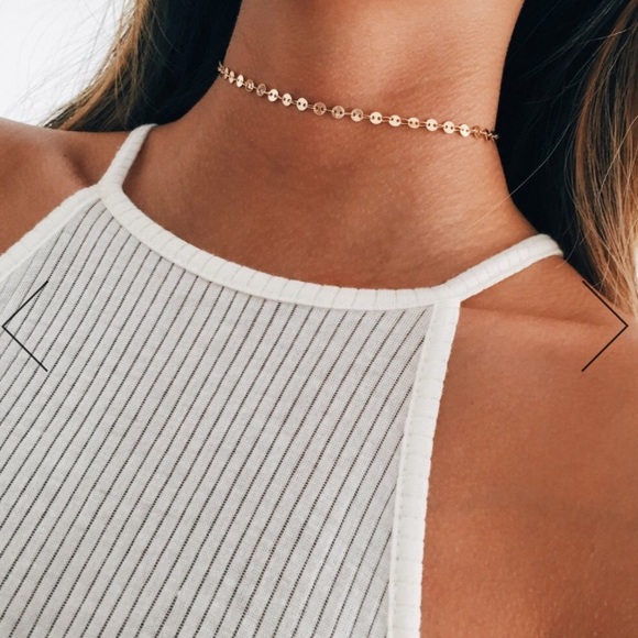 Zara Jewelry - stargaze dainty gold coin choker