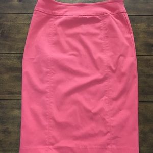 Coral Pencil Skirt