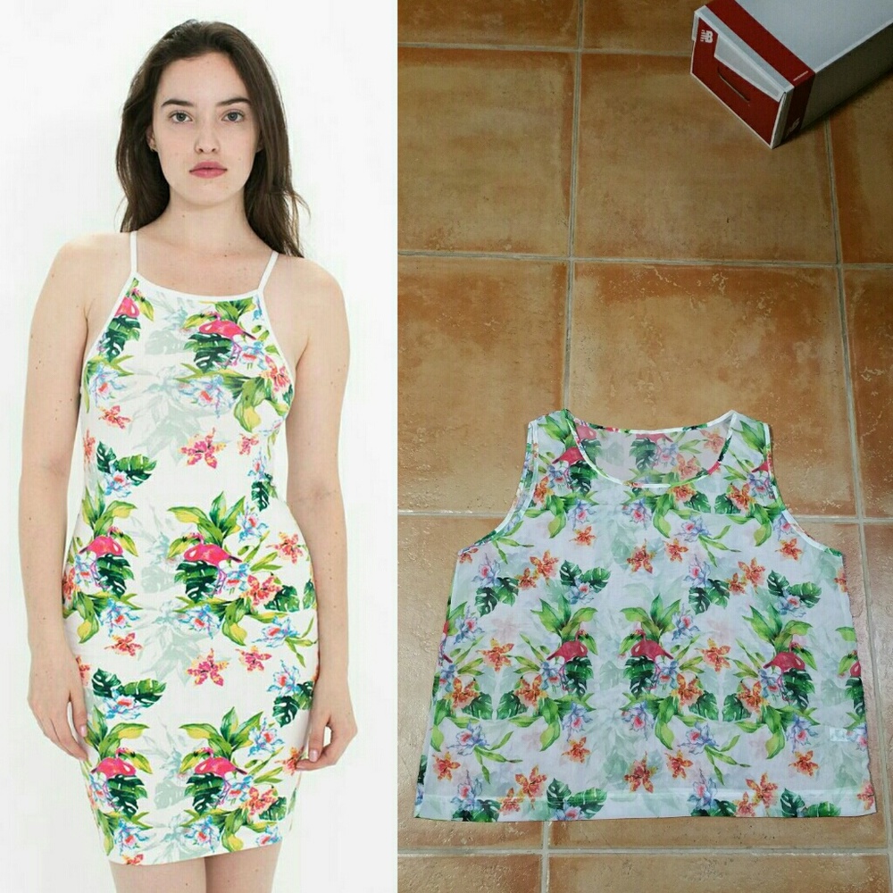 NWOT AA Chiffon Tank
WATERCOLOR FLAMING