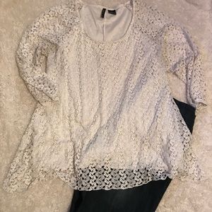 White lace top