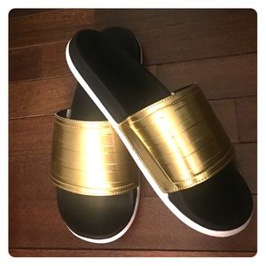 Adidas Women's Gold Slides