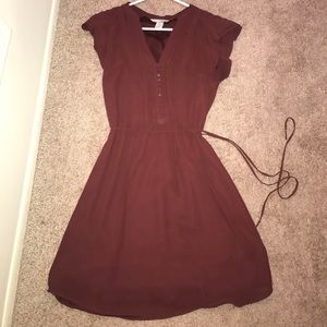 Burgundy H&M dress