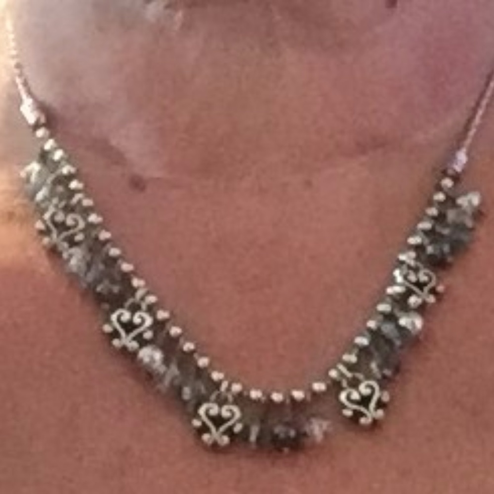 brighton Blue and Silver Necklace & Earrings