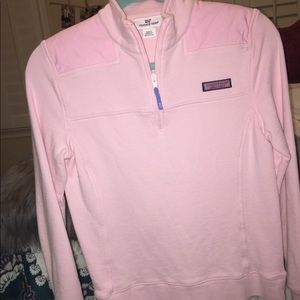 Vineyard Vines Pink half zip