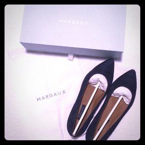 Brand new Margaux Pointe flats in midnight blue