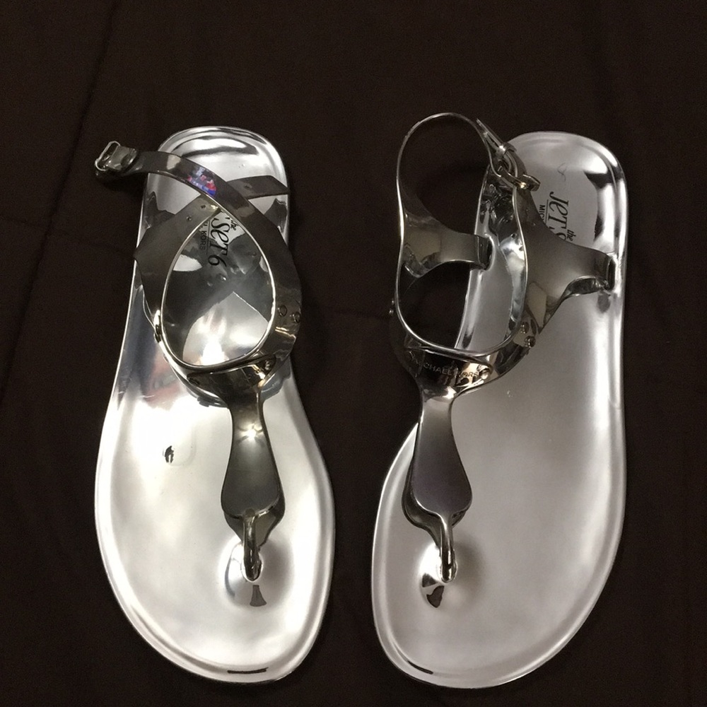 Michael Kors Jelly sandals silver