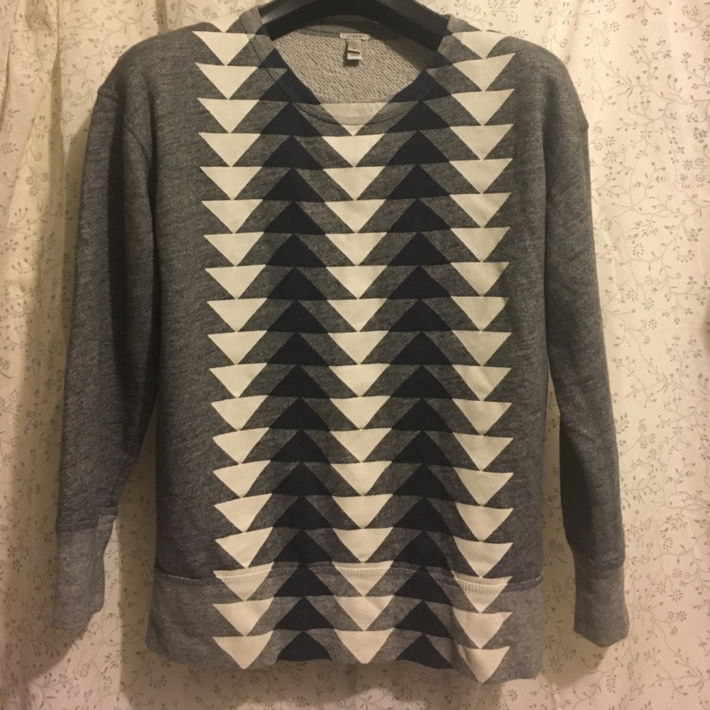 JCrew J.Crew Printed crew neck Sweatshirt