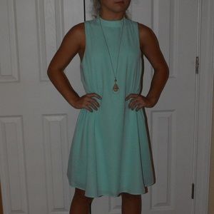 Teel Blue Cute Sunday Dress