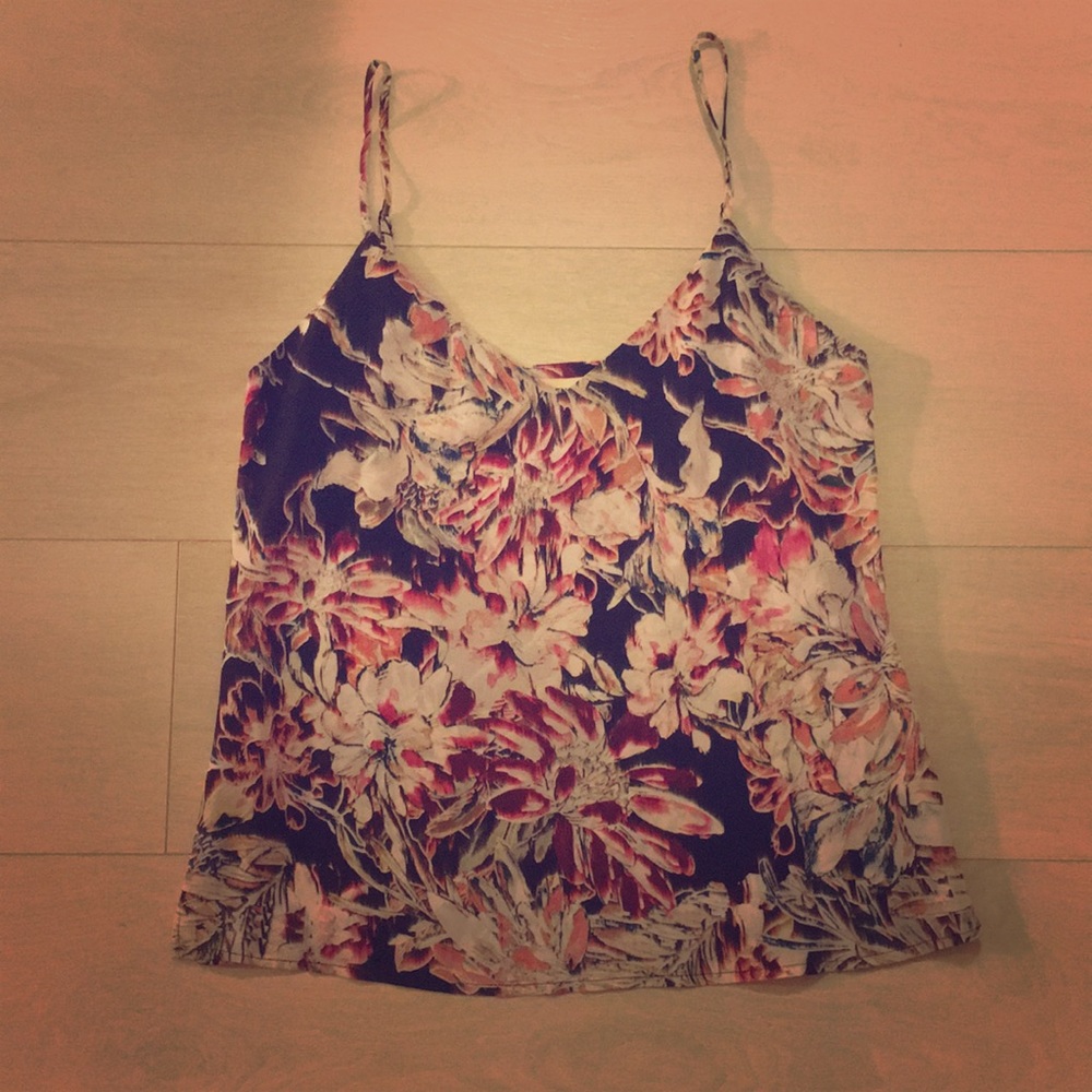 L'AGENCE silk floral top