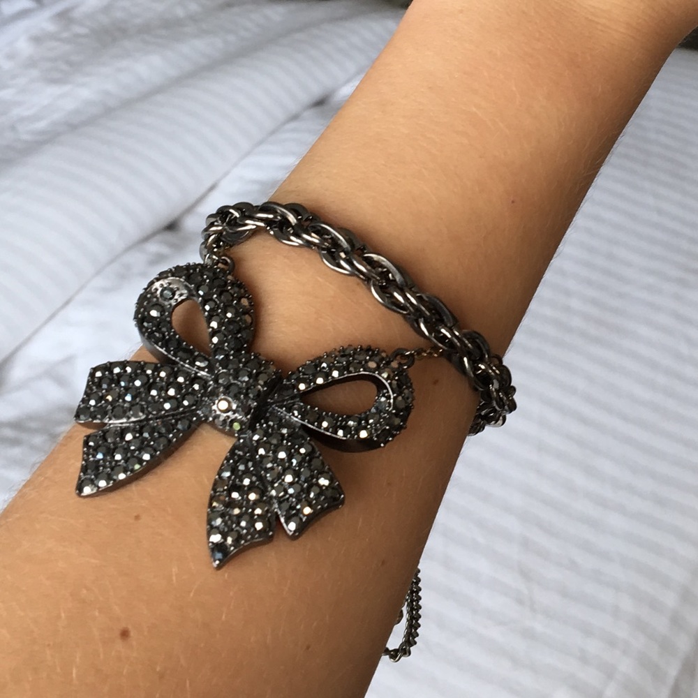 Betsy Johnson bow costume bracelet