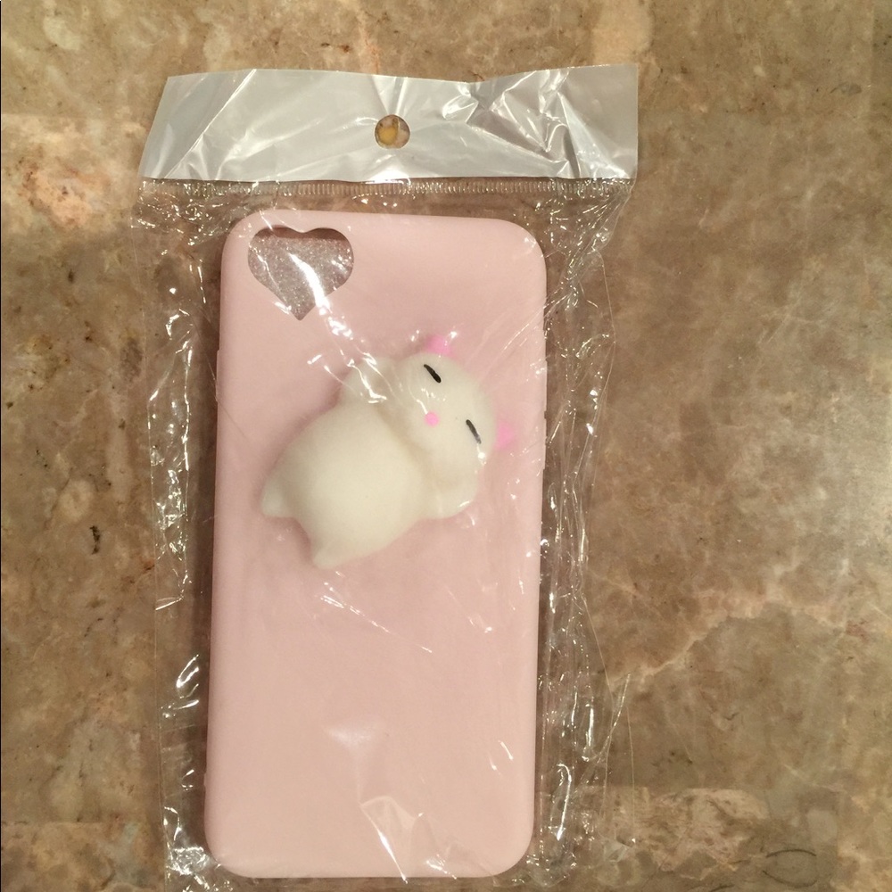 Pink squishy cat iPhone 6 case