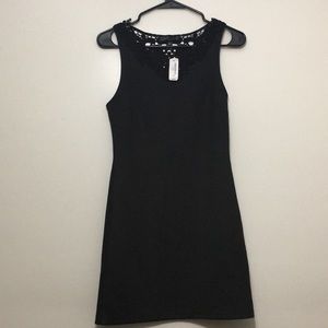 Black Heart bodycon lace dress