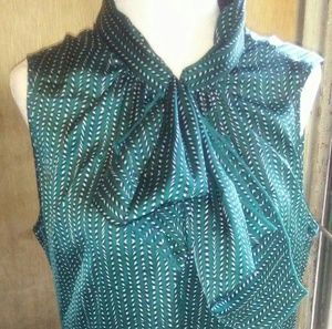 The Limited blouse with hook closure ascot