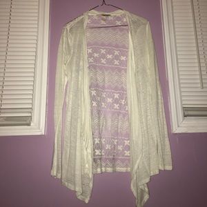 NWOT Lace Detail Cardigan👠