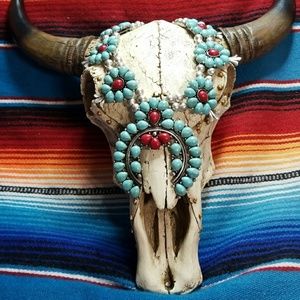 LAST ONE LARGE Howlite Squash Blossom Set