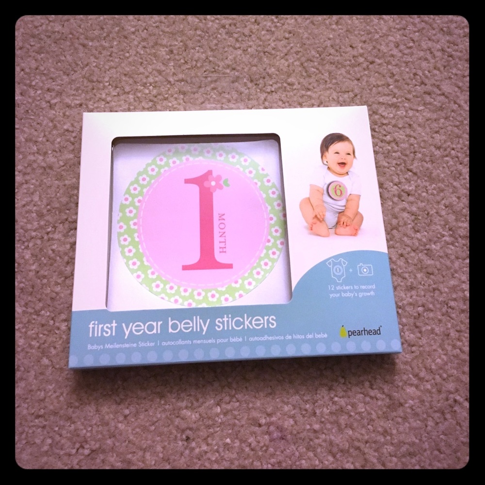 Never opened "milestone" sticker props