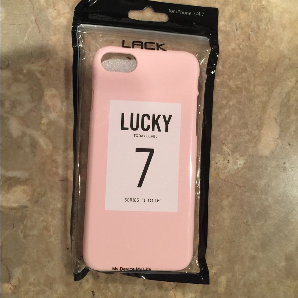 Pink Cute Lucky 7 iPhone 6/6s/7 Case