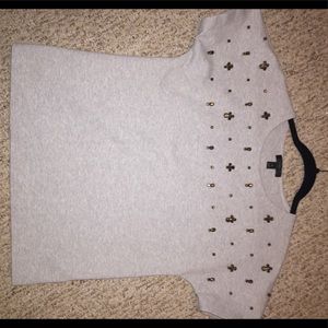 J Crew Top Embellished/Jeweled