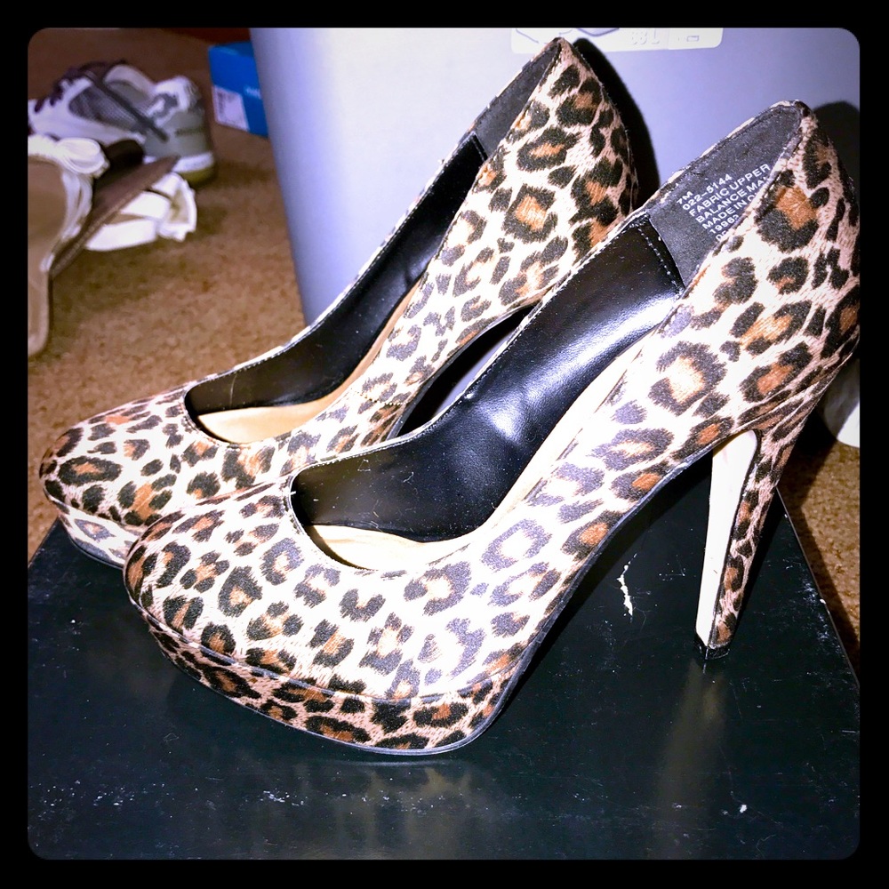 Leopard print heels by City Streets