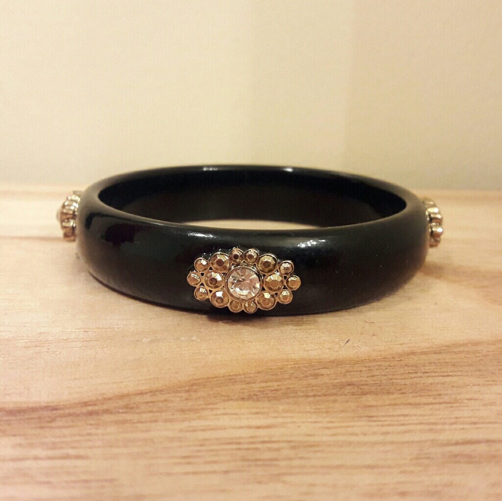 Ornate black bangle