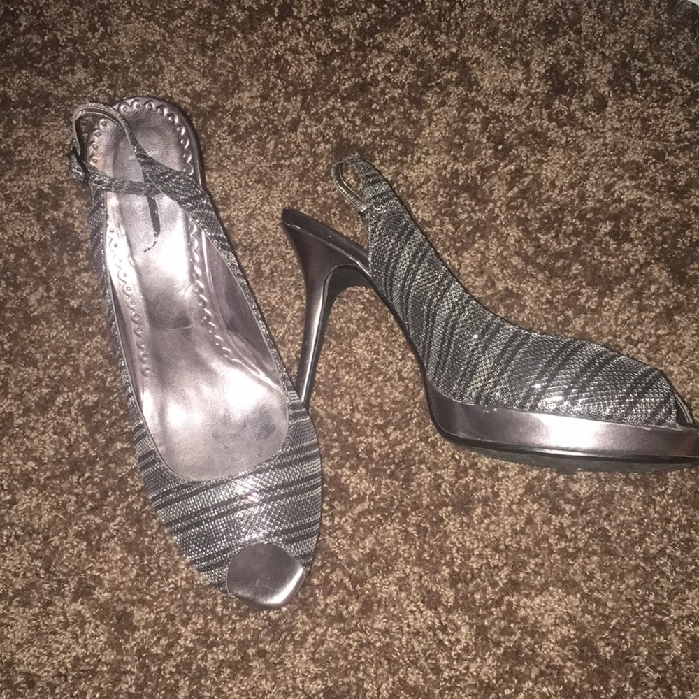 Sparkle Mesh Heel