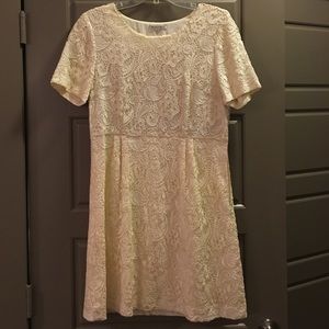 Broadway and Broome Ivory Lace dress from Madewell