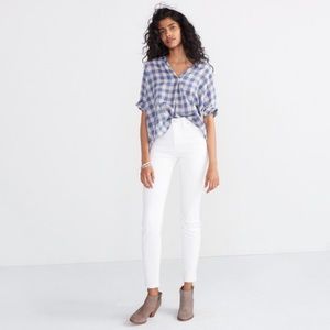 courier button-back shirt in buffalo check