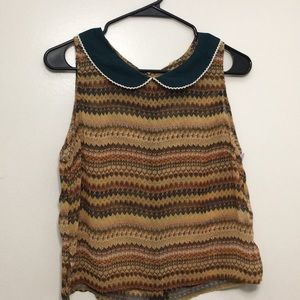 Peter Pan collar blouse