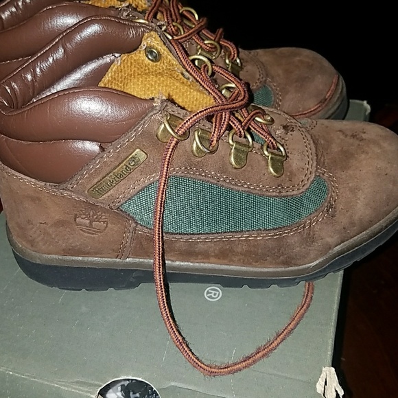 Youth Brown Nubuck Timberland Boots - Picture 3 of 4
