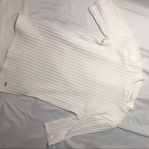 cream short sleeved top