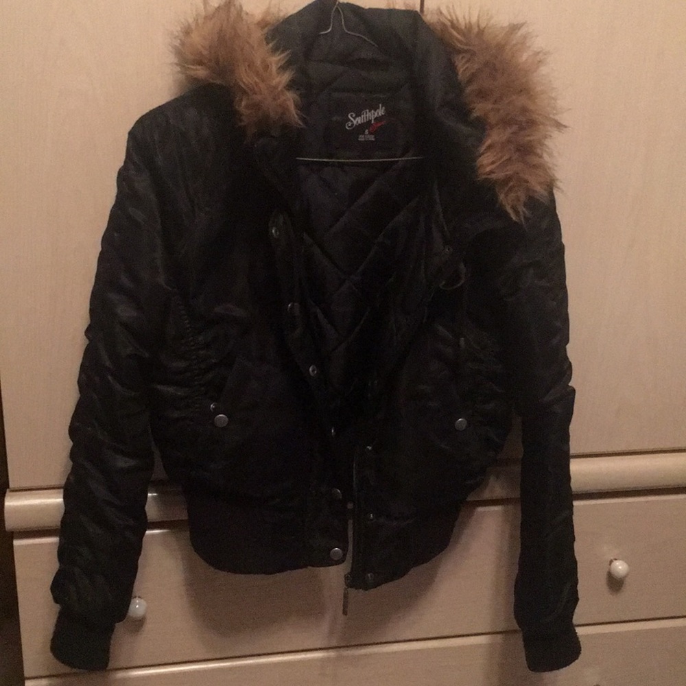 Black Puffer Jacket in Perfect Condition!