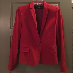 Zara Basic Red Blazer