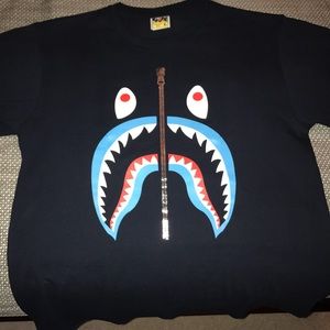 Shark face BAPE tshirt