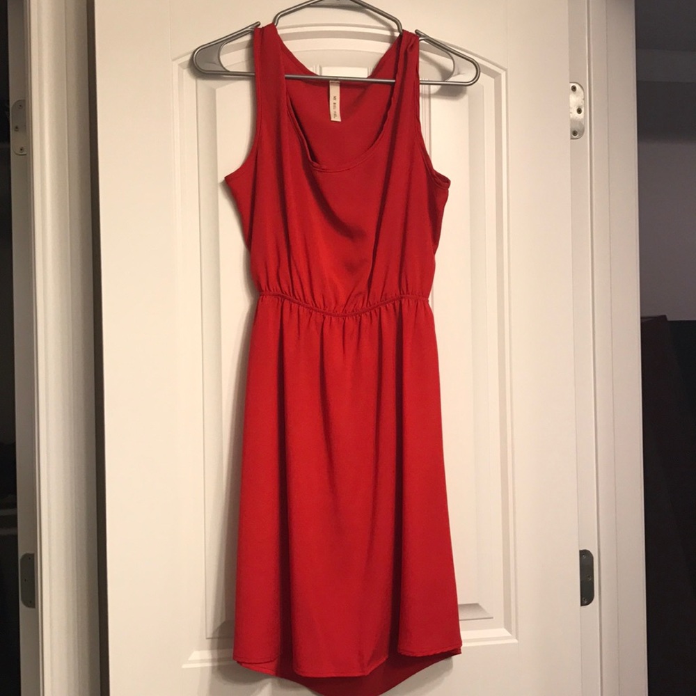 Short red dress!