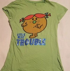 Green Little Miss Trouble T-shirt