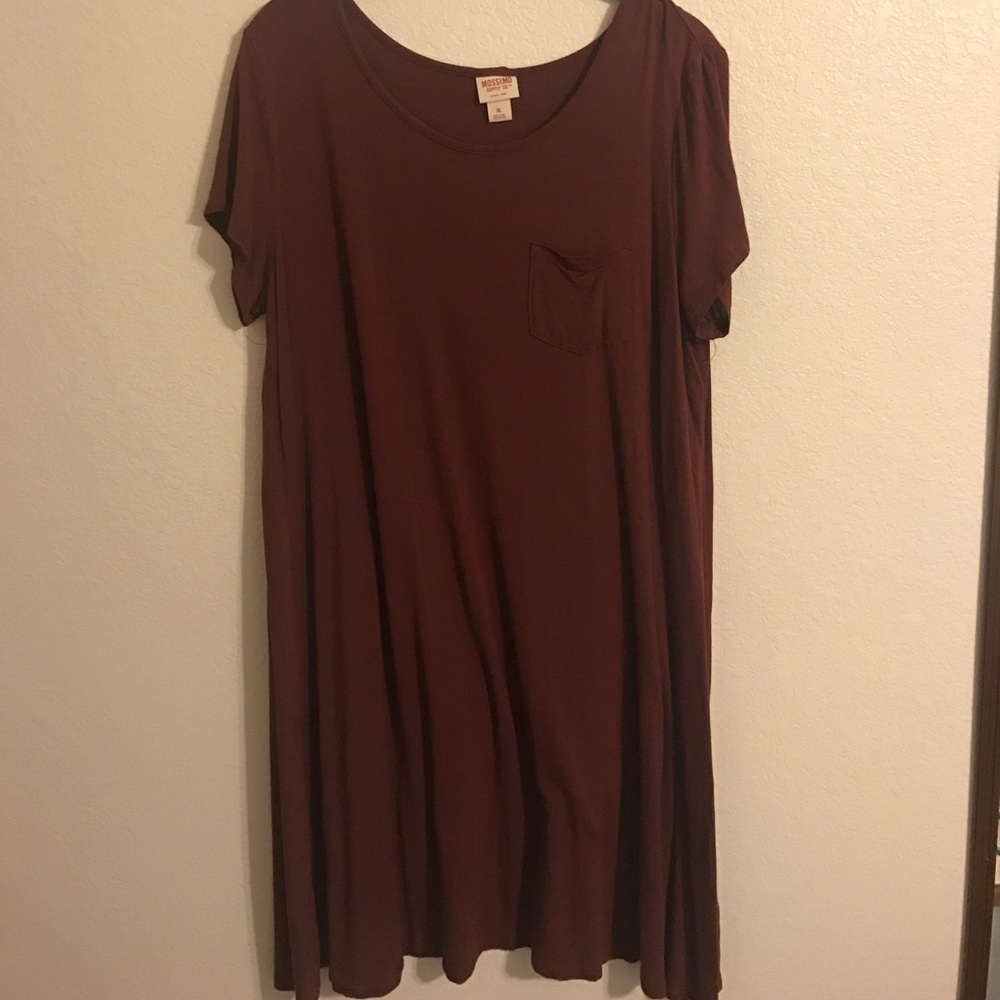 Target burgundy tshirt dress