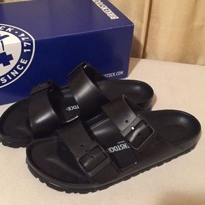 Brand new never worn 37N Birkenstock EVA slides