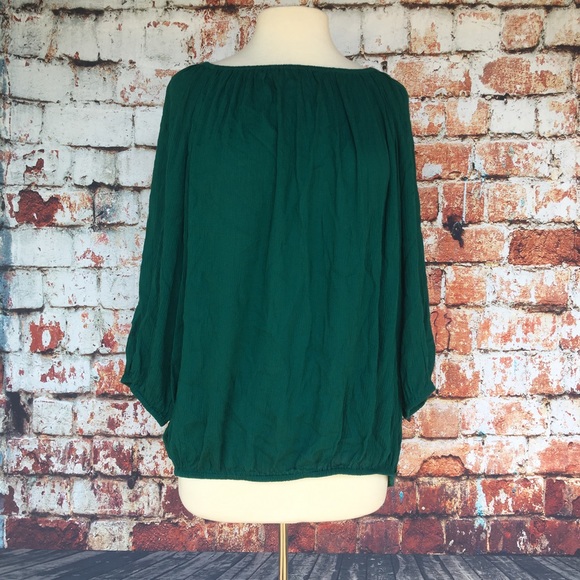 Tops - NWOT emerald blouse