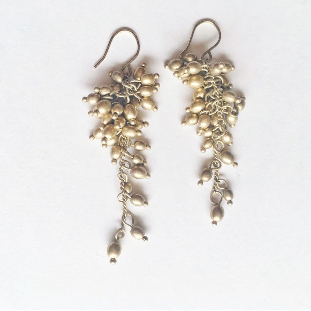 Gold drop earrings