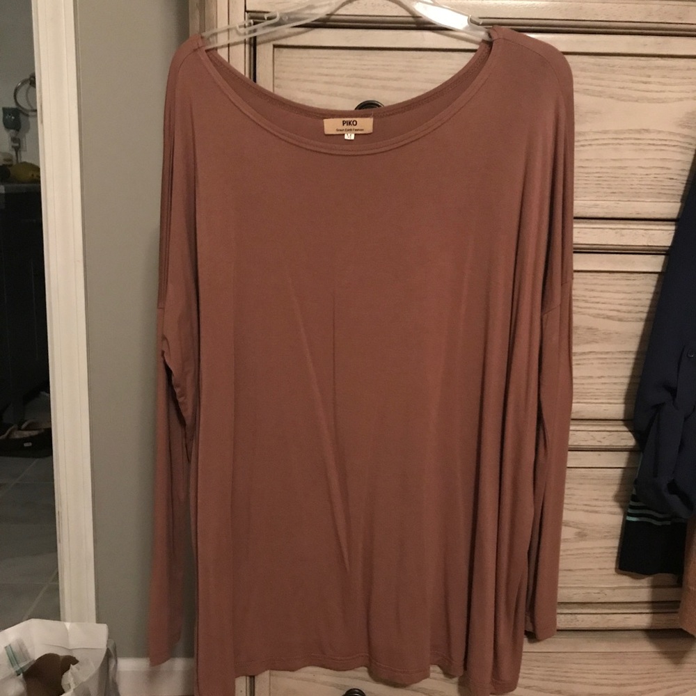 Brown Piko tunic